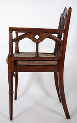Set of Four Mid 19th Century English Gothic Revival Armchairs