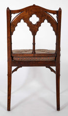 Set of Four Mid 19th Century English Gothic Revival Armchairs