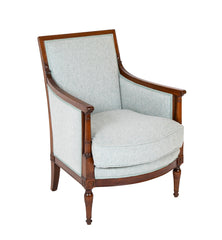 18th Century French Directoire Mahogany Armchair Stamped  'De May / Rue de Clery'