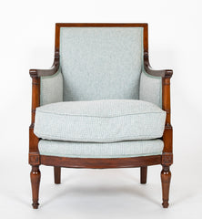 18th Century French Directoire Mahogany Armchair Stamped  'De May / Rue de Clery'