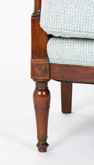 18th Century French Directoire Mahogany Armchair Stamped  'De May / Rue de Clery'