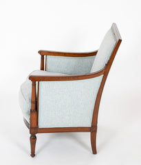 18th Century French Directoire Mahogany Armchair Stamped  'De May / Rue de Clery'