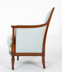18th Century French Directoire Mahogany Armchair Stamped  'De May / Rue de Clery'