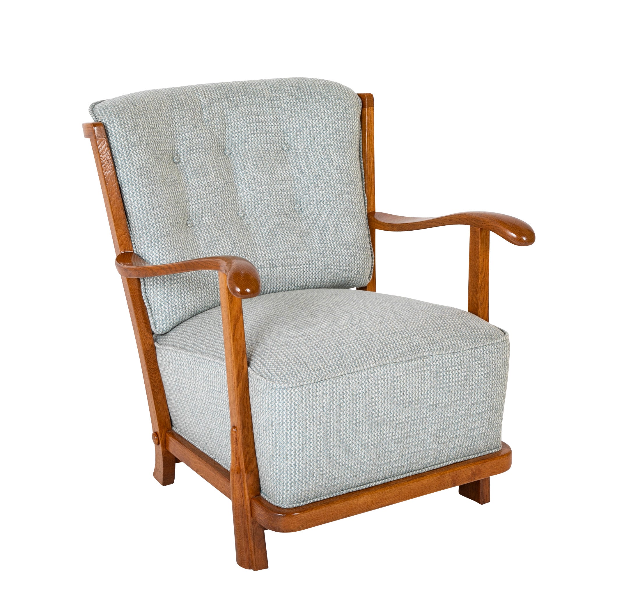 Oak frame top armchair