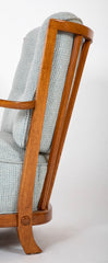 Fritz Hansen Oak Frame Upholstered Armchair