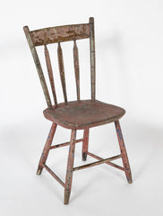 A 19th Century "Chippy Chair" of Painted Wood