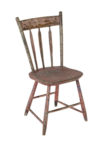 A 19th Century "Chippy Chair" of Painted Wood
