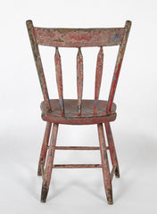 A 19th Century "Chippy Chair" of Painted Wood