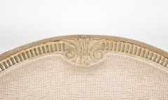 Late 18th Century Louis XVI Painted Wood  & Upholstered Bergere