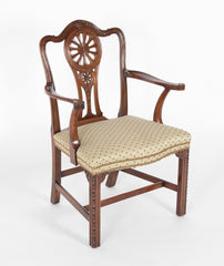 Set of Eight George III Mahogany Dining Chairs