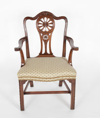 Set of Eight George III Mahogany Dining Chairs