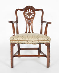 Set of Eight George III Mahogany Dining Chairs