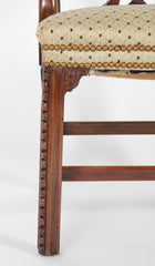 Set of Eight George III Mahogany Dining Chairs