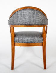 Pair of Danish Neoclassical Ormolu Mounted Mahogany Armchairs