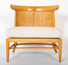 Pair of Caned Back Slipper Chairs by J. Lubberts & L. Mulder for Tomlinson