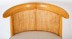 Pair of Caned Back Slipper Chairs by J. Lubberts & L. Mulder for Tomlinson