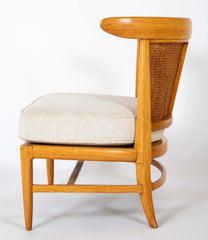 Pair of Caned Back Slipper Chairs by J. Lubberts & L. Mulder for Tomlinson