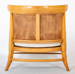 Pair of Caned Back Slipper Chairs by J. Lubberts & L. Mulder for Tomlinson