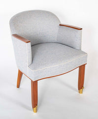 French Mahogany Arm Chair by Jean Pascaud