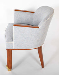 French Mahogany Arm Chair by Jean Pascaud