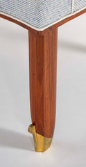 French Mahogany Arm Chair by Jean Pascaud