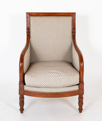 Pair of Empire Mahogany Armchairs Stamped "Jacob D R Medee"