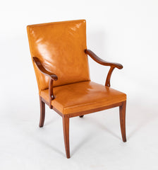 Fritz Henningsen Stained Beech Frame Easy Chair