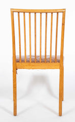 A Pair of Danish Oak and Leather Chairs Attributed to Kaj Gottlob