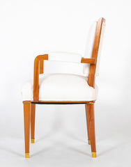 Set of Six Dining Chairs Designed by Jacques Adnet