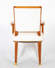 Set of Six Dining Chairs Designed by Jacques Adnet