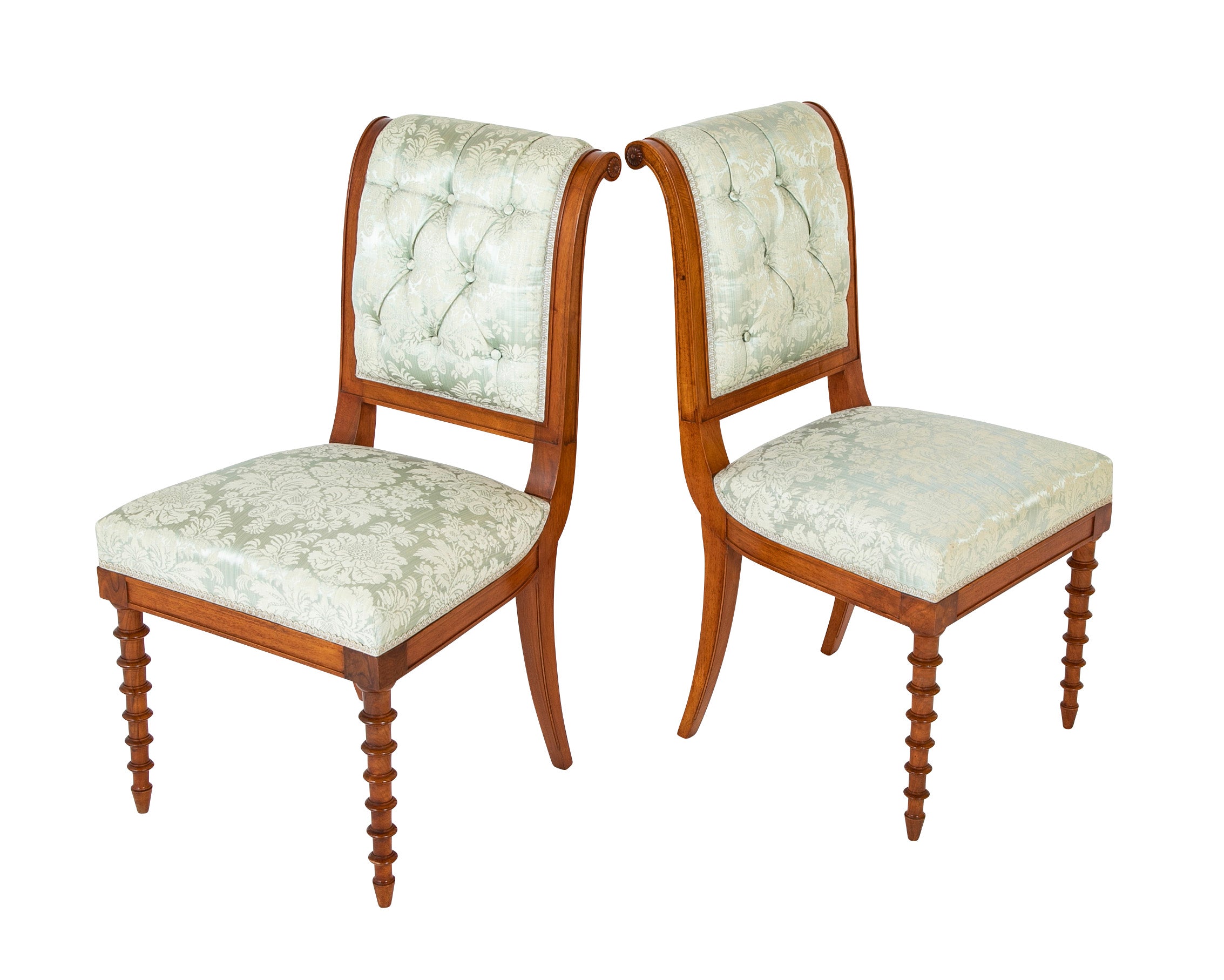 A Pair of French Mahogany Louis Philippe Side Chairs