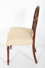 Set of 12 George III Style Mahogany Wheelback Chairs