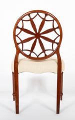 Set of 12 George III Style Mahogany Wheelback Chairs
