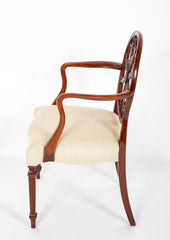 Set of 12 George III Style Mahogany Wheelback Chairs