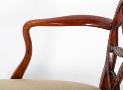 Set of 12 George III Style Mahogany Wheelback Chairs