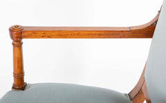 Suite of Four French Empire Mahogany Armchairs