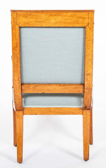 Suite of Four French Empire Mahogany Armchairs