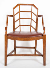 A Pair of Cotswold School Oak Armchairs