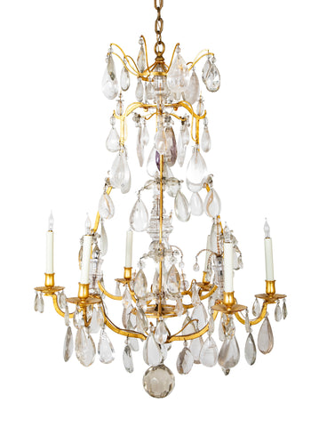 French Louis XV Hand Wrought Chandelier