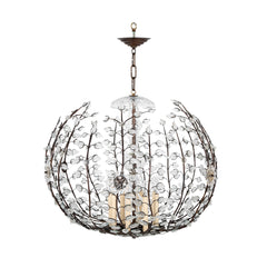 Large Spherical Chandelier in the Manner of Maison Bagues