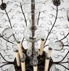 Large Spherical Chandelier in the Manner of Maison Bagues