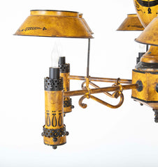 Charming Five Light French Tole Chandelier