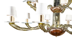 A Large Donghia 15 Arm Murano Glass Chandelier