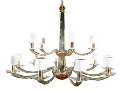 A Large Donghia 15 Arm Murano Glass Chandelier
