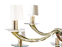 A Large Donghia 15 Arm Murano Glass Chandelier