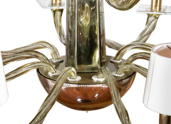 A Large Donghia 15 Arm Murano Glass Chandelier