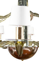 A Large Donghia 15 Arm Murano Glass Chandelier