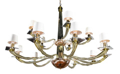 A Large Donghia 15 Arm Murano Glass Chandelier