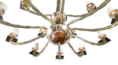 A Large Donghia 15 Arm Murano Glass Chandelier