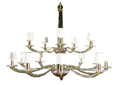 A Large Donghia 15 Arm Murano Glass Chandelier